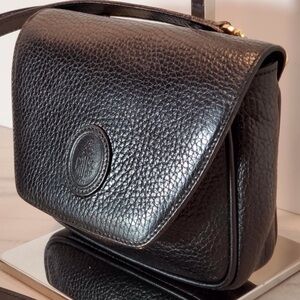Mark Cross Black Pebble Leather Cross / Belt Bag EVC